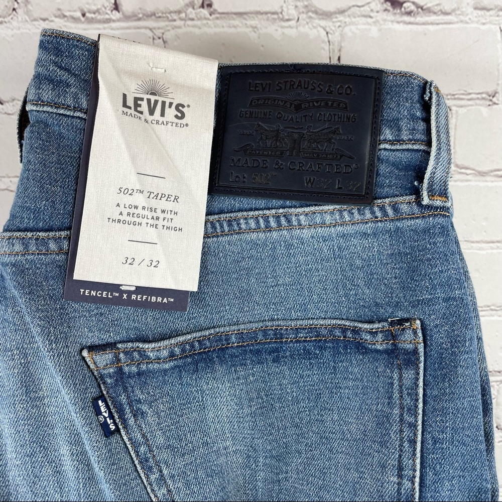 LEVI'S Made & Crafted 502 Selvedge Denim Taper Jeans -Tencel X Refibra- - Picture 10 of 16